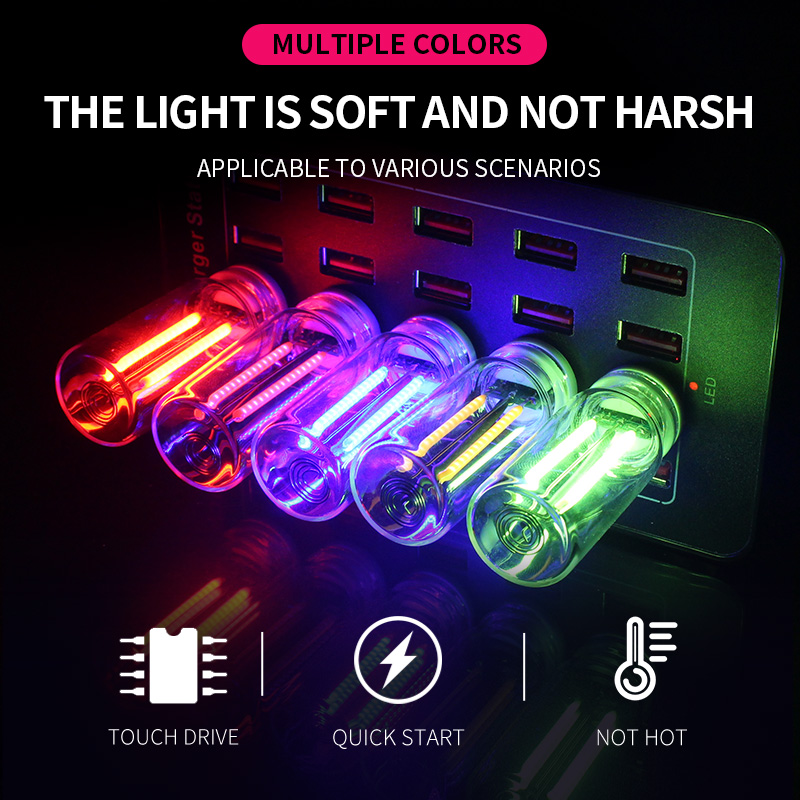 Glass Protector Auto - Touch Dimming USB LED Lampadina in