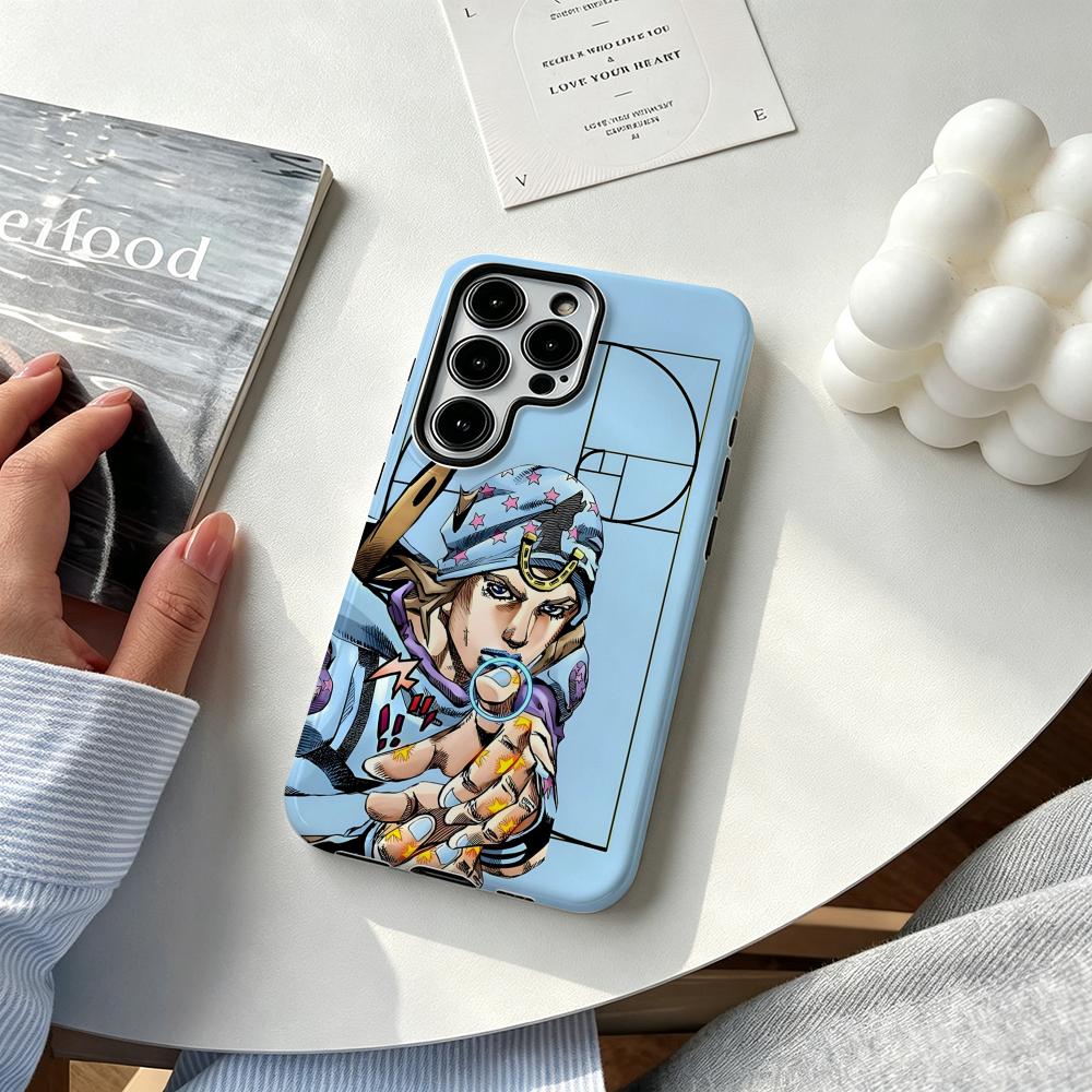 Samsung Galaxy S25 - Cover per telefono Anime J-JOJO Steel