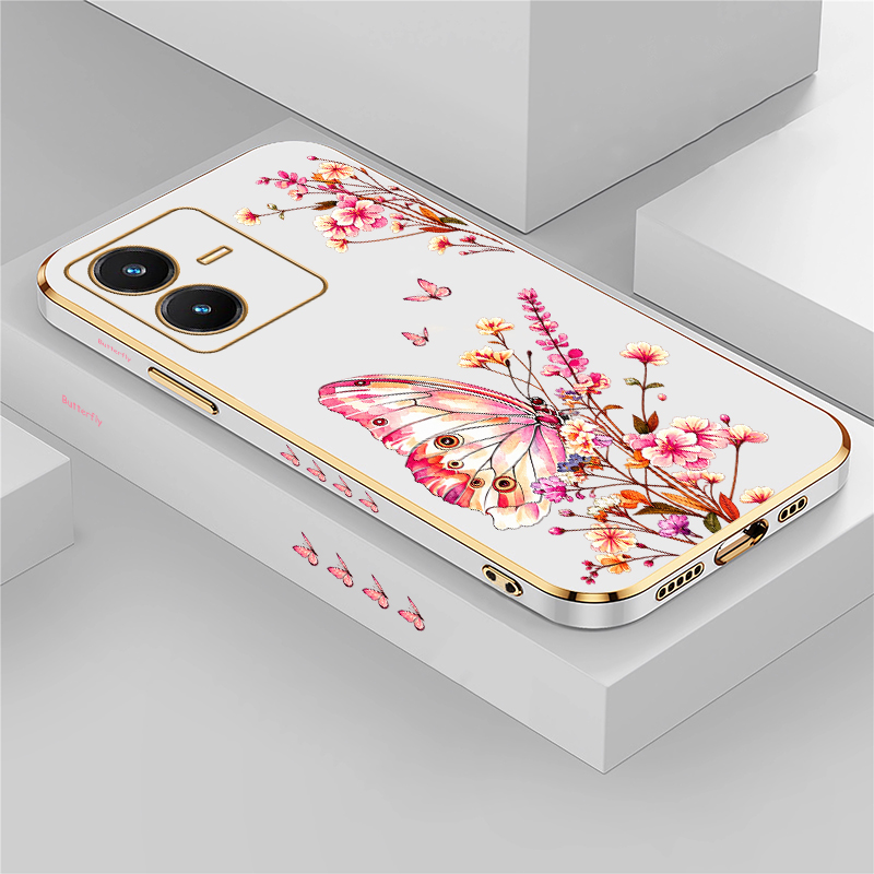 Vivo V40 - Custodia Dipinta a Farfalla per Vivo
